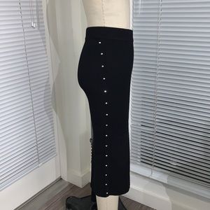 ZARA Rib Knit skirt w/studs